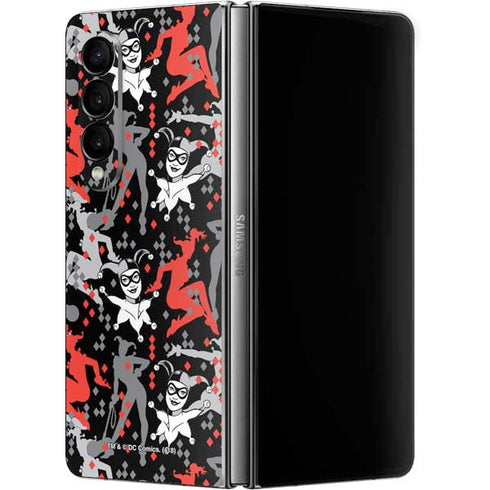 DC Comics Harley Quinn All Over Print Galaxy Z Fold4 5G Skin